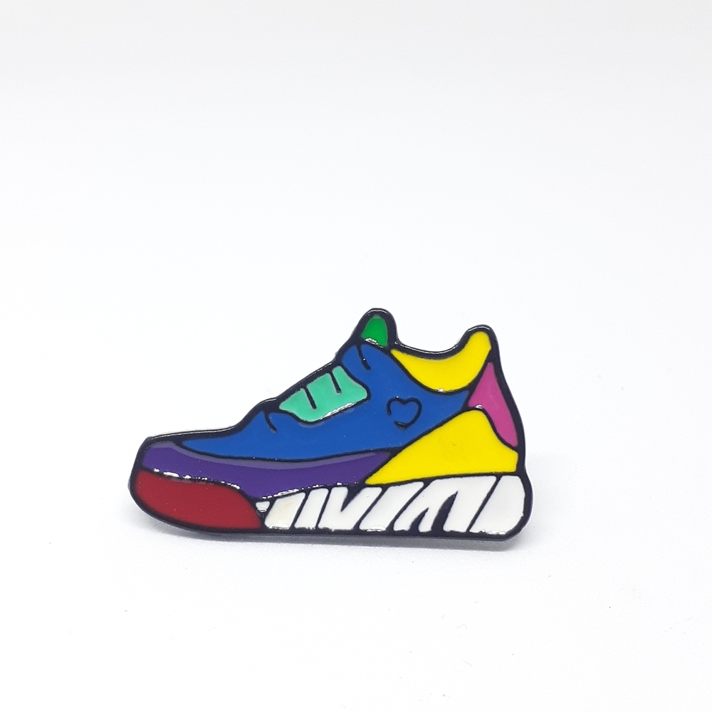 Sneaker shoe enamel pin